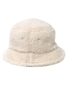画像2: NEW HATTAN BOA FLEECE BUCKET HAT-OFF WHITE (2)