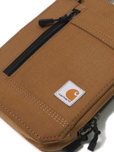 画像4: 【SALE】CARHARTT NYLON DUCK CROSSBODY WALLET-C.BROWN (4)