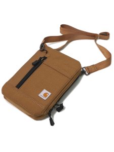 画像2: 【SALE】CARHARTT NYLON DUCK CROSSBODY WALLET-C.BROWN (2)