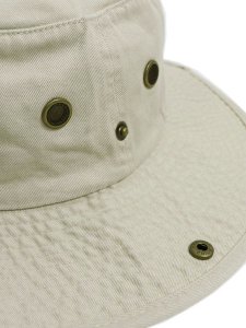 画像4: NEW HATTAN COTTON SAFARI HAT-PUTTY (4)