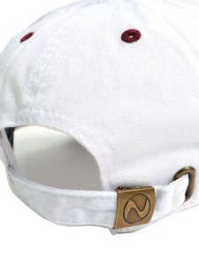 画像6: NEW HATTAN 6PNL 2T COTTON CAP-WHITE/BURGUNDY (6)