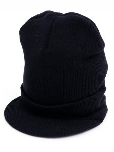 画像1: VISOR BEANIE-BLACK (1)