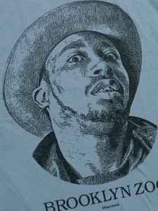 画像3: 【MEGA SALE】Rap Attack BROOKLYN ZOO TEE STONE BLUE (3)
