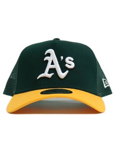 画像2: NEW ERA 9FORTY A-FRAME TRUCKER ATHLETICS DGRN/YE (2)