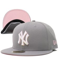 画像1: NEW ERA 59FIFTY CS YANKEES UV/PNK FBM GRY/PNK (1)