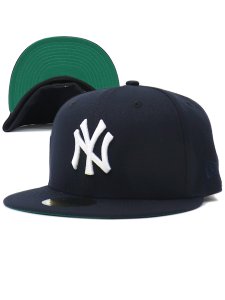 画像1: NEW ERA 59FIFTY CS YANKEES UV/GRN FBM NVY/GRY (1)