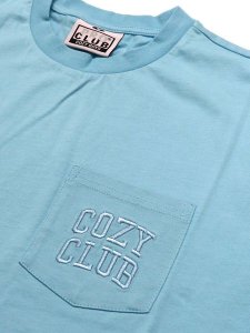 画像3: 【SALE】PRO CLUB COZY CLUB POCKET TEE ICY BLUE (3)