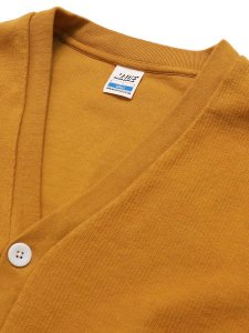 画像3: 【SALE】MADE BLANKS FRESHMAN CORDUROY CARDIGAN INCA GOLD (3)