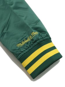 画像6: 【SALE】【送料無料】MITCHELL & NESS SIDELINE PULLOVER SATIN JACKET ATHLETICS (6)