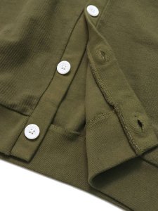 画像5: 【SALE】MADE BLANKS FRESHMAN CORDUROY CARDIGAN DARK OLIVE (5)