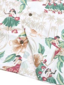 画像4: 【SALE】REYN SPOONER HULA SHOW RAYON CAMP SHIRTS (4)