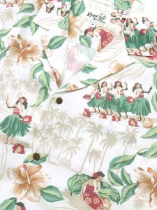 画像3: 【SALE】REYN SPOONER HULA SHOW RAYON CAMP SHIRTS (3)