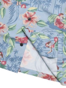 画像4: 【SALE】REYN SPOONER HULA SHOW RAYON CAMP SHIRTS (4)