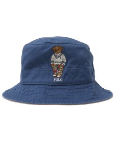 画像1: 【送料無料】POLO RALPH LAUREN PREP HAMPTON BEAR TWILL BUCKET HAT (1)