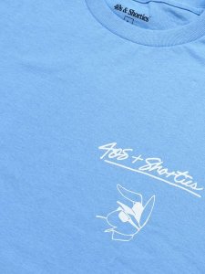 画像3: 【MEGA SALE】40s & Shorties PLAYER TEE CAROLINA BLUE (3)