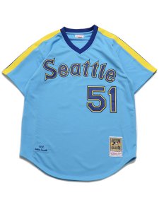 画像1: 【送料無料】MITCHELL & NESS AUTHENTIC JERSEY-MARINERS 10 ICHIRO #51 (1)