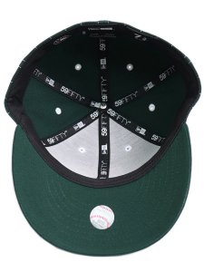 画像5: 【SALE】NEW ERA LP 59FIFTY PINSTRIPE ATHLETICS DK GREEN (5)