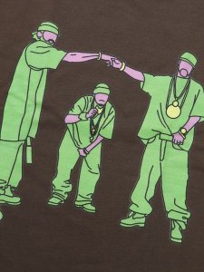 画像4: 【MEGA SALE】DIPLOMATS EMPIRE JEFF HAMILTON BROWN TEE (4)