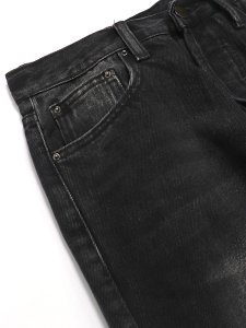画像3: 【送料無料】mnml B167 PAISLEY FLARE DENIM BLACK (3)