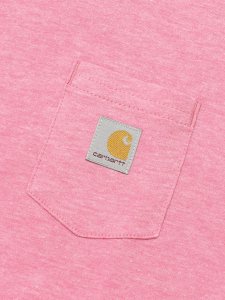 画像3: 【KIDS】CARHARTT KIDS YTH SS POCKET TEE-PNK LEMONADE HTR (3)