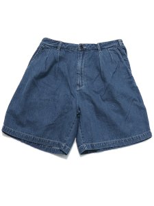 画像1: 【SALE】【送料無料】SCHOTT NEP DENIM 2TUCK SHORTS USED (1)