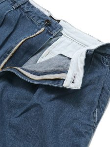 画像4: 【SALE】SCHOTT NEP DENIM 2TUCK SHORTS USED (4)