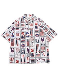 画像1: 【SALE】【送料無料】REYN SPOONER NEW YORK METS AMERICANA SHIRT (1)