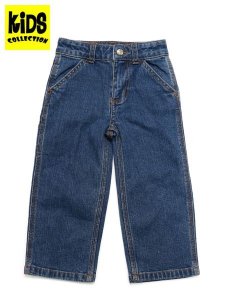 画像1: 【KIDS】CARHARTT KIDS WASHED DENIM DUNGAREE MEDIUM WASH (1)