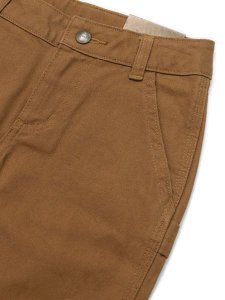 画像3: 【KIDS】CARHARTT KIDS CANVAS DUNGAREE PANT CARHARTT BROWN (3)