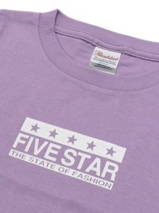 画像3: 【KIDS】FIVE STAR FIVE STAR KIDS TEE-LIGHT PURPLE/WHITE (3)