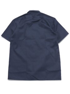 画像2: DICKIES S/S WORK SHIRT-NAVY BLUE (2)