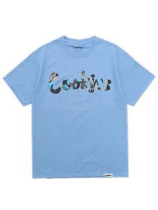 画像1: 【SALE】COOKIES CLOTHING CORSICA LOGO FILL 1 TEE CAROLINA BLUE/BK (1)