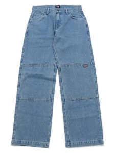 画像1: 【送料無料】DICKIES LOOSE.F DOUBLE KNEE JEANS-LIGHT DENIM (1)