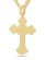 画像3: 【送料無料】KING ICE FLEUR DE LIS CROSS 2" 14K GOLD NECKLACE (3)
