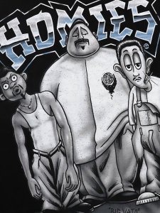 画像3: 【SALE】HOMIES HOMIES CHANGO TRIO HEAVYWEIGHT TEE (3)