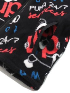 画像4: 【SALE】PUMA UPTOWN POLAR FLEECE JACKET-PUMA BLACK (4)