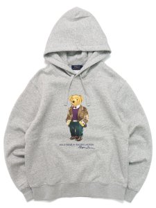 画像1: 【SALE】【送料無料】POLO RALPH LAUREN TWEED BEAR FLEECE HOODIE (1)