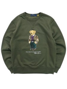 画像1: 【送料無料】POLO RALPH LAUREN TWEED BEAR CREW FLEECE TOP (1)