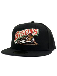 画像2: 【SALE】NEW ERA 59FIFTY CS MiLB BUFFALO BISONS UV/GY FBM (2)