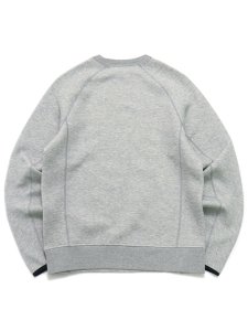 画像2: 【SALE】NIKE TECH FLEECE L/S CREW-DK GREY HEATHER/BK (2)