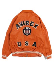 画像1: 【送料無料】AVIREX LIGHT SIGNATURE VARSITY JACKET (1)