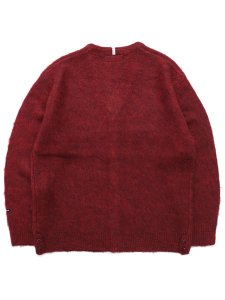 画像2: 【SALE】MANASTASH ABERDEEN KURTIGAN BURGUNDY (2)