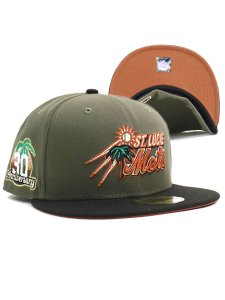 画像1: NEW ERA 59FIFTY CS ST.LUCIE METS 30TH OV/BLK/BRN (1)