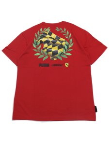 画像2: 【SALE】PUMA FERRARI X JOSHUA VIDES TEE-ROSSO CORSA (2)