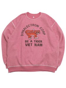 画像1: 【SALE】SUNNY INC VET NAM OUTHER SIDE TIGHER SWEAT PINK (1)