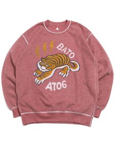 画像1: 【SALE】SUNNY INC BATO OUTHER SIDE TIGHER SWEAT WINE (1)