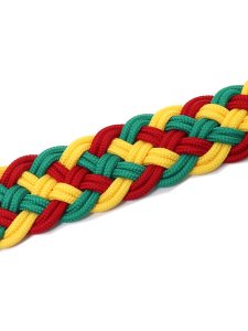 画像4: RAISE8 APPAREL BRAID BELT RASTA RED/GREEN/YELLOW (4)