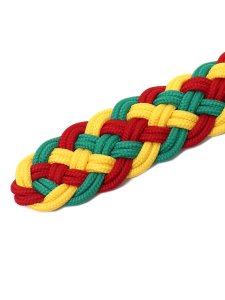 画像3: RAISE8 APPAREL BRAID BELT RASTA RED/GREEN/YELLOW (3)