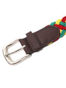 画像2: RAISE8 APPAREL BRAID BELT RASTA RED/GREEN/YELLOW (2)
