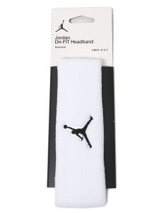 画像1: NIKE JORDAN JUMPMAN HEADBAND-WHITE/BLACK (1)